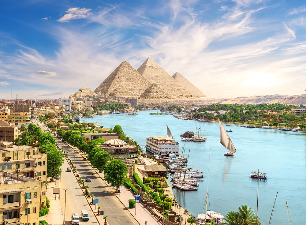 Aesthetic travel view representing Egypt