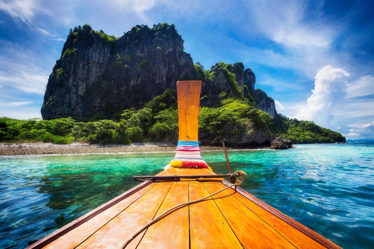 Aesthetic travel view representing Thailand