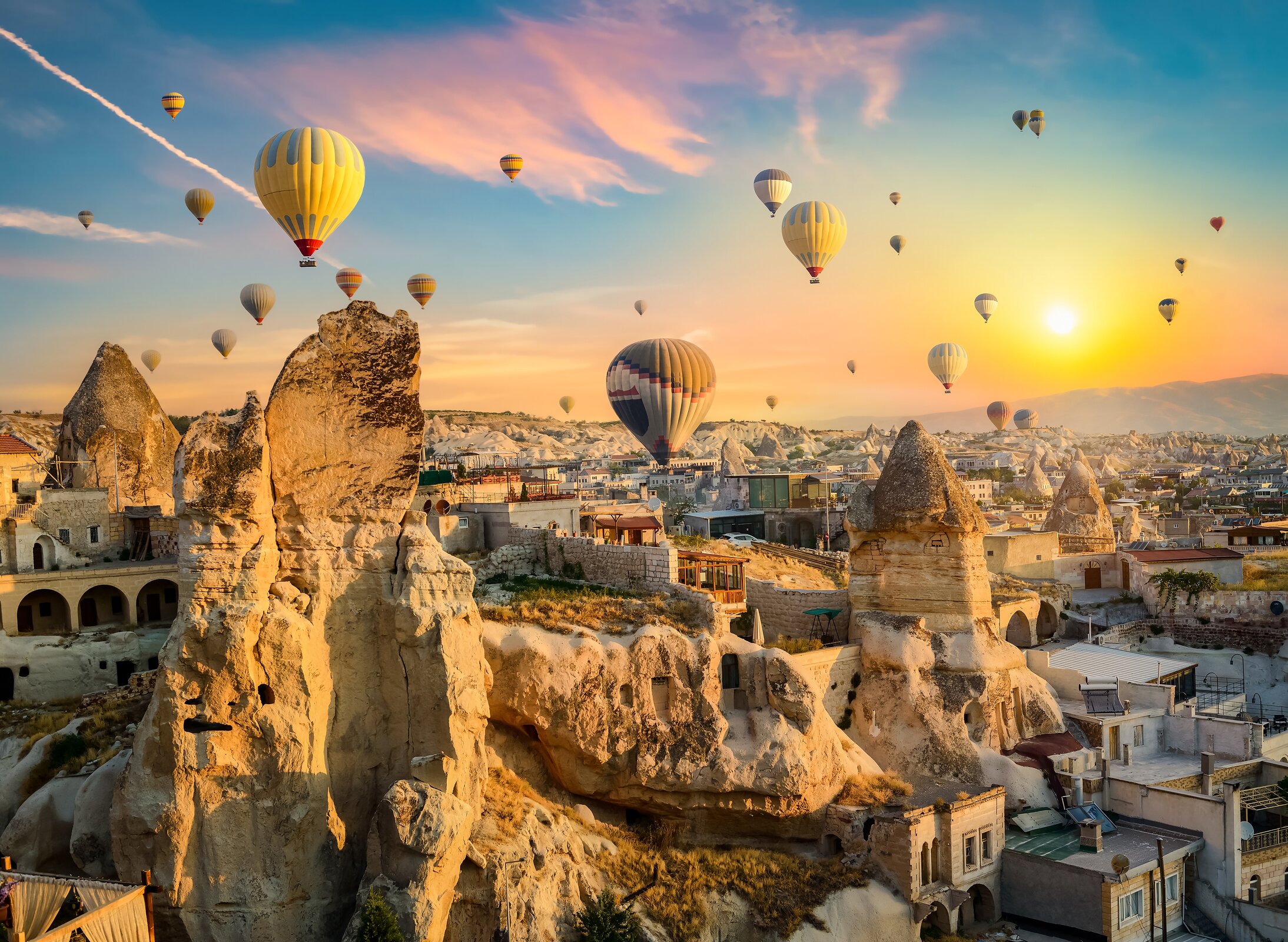 Aesthetic travel view representing Turkey